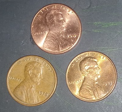 1983-Gold-Colored-Lincoln-Cent