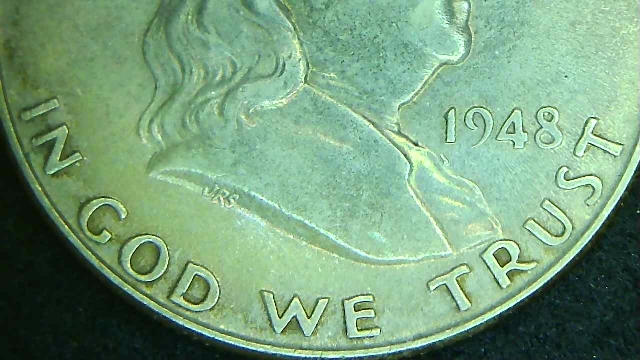 1948-P-Franklin-Half---Toning-A-Favorite-Of-Mine-Enjoy!