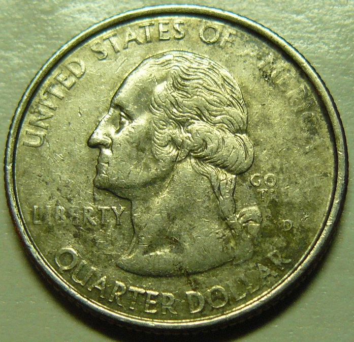 1999-D-Pennsylvania-State-Qtr;-Strike-Thru?-/-Damaged?-/-Die-Adjust?