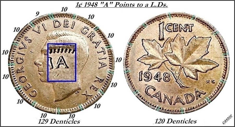 1¢-1948-1949-Denticles-Number