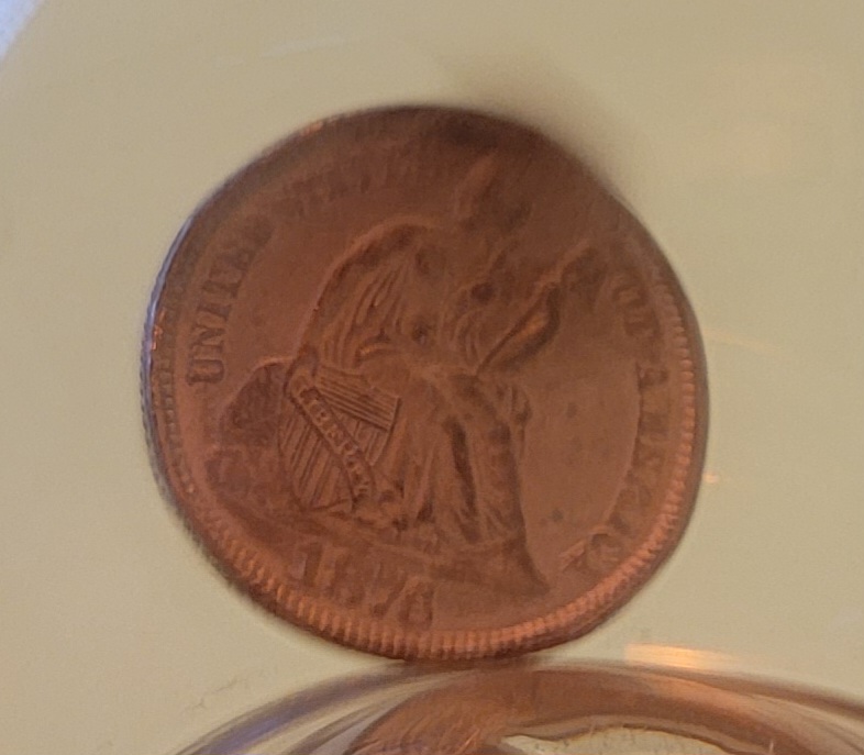 1876-Seated-Liberty-Dime-Sealed-In-Handblown-Glass