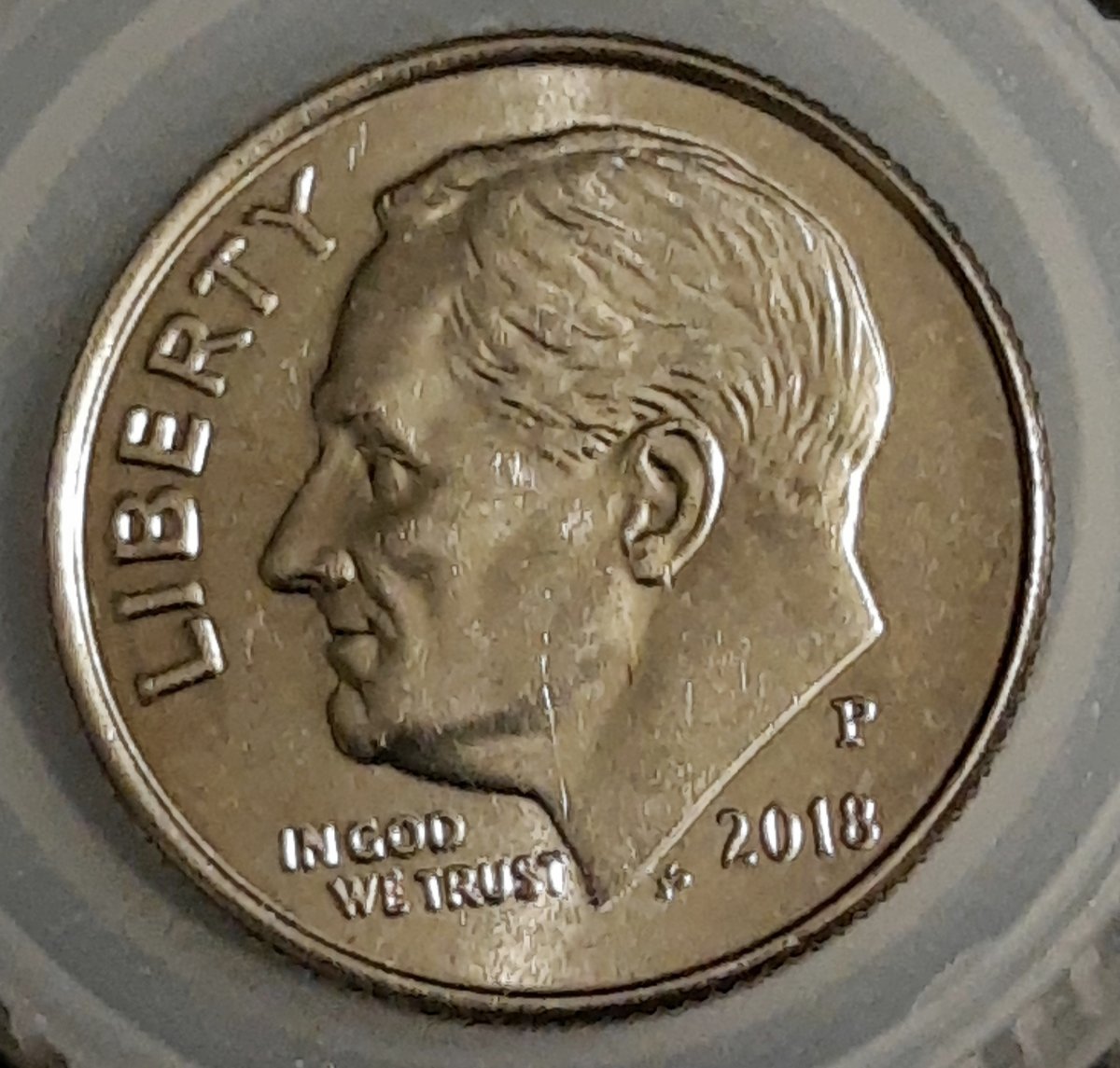 2018-P-Roosevelt-Dime-Ghosting-On-Obverse-And-Reverse