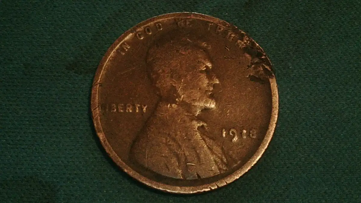 1918-1-Cent-With-Damage
