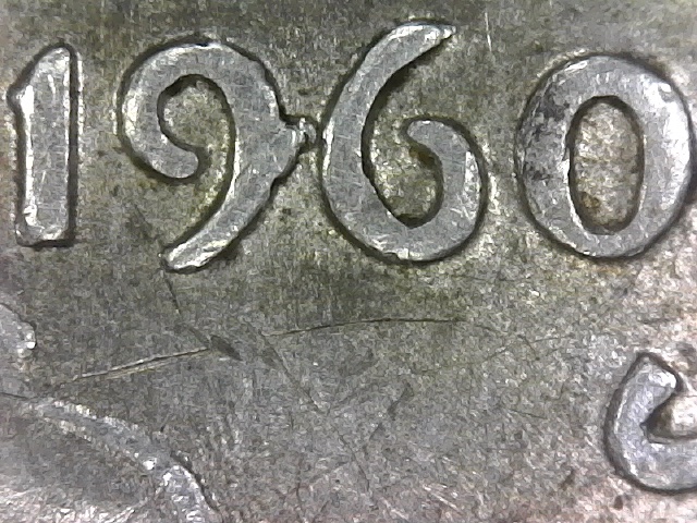 1960-D-Franklin-Half.-Just-Found-Another-Misshapen-9-!-Die-Chip?