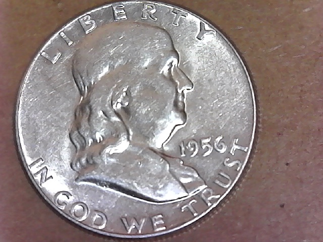 1956-Franklin-Half.-Does-His-Mouth-Show-Die-Clash,-MD,-Or-PSD?