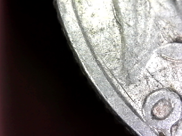 1964-D-Washington-Quarter.-Is-This-A-Die-Crack-On-The-Edge-Of-The-Wing?