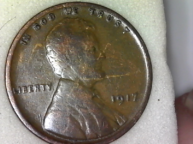 Various-Wheat-Cents.-Can-Someone-Explain-The-Gold-Lines-Please?