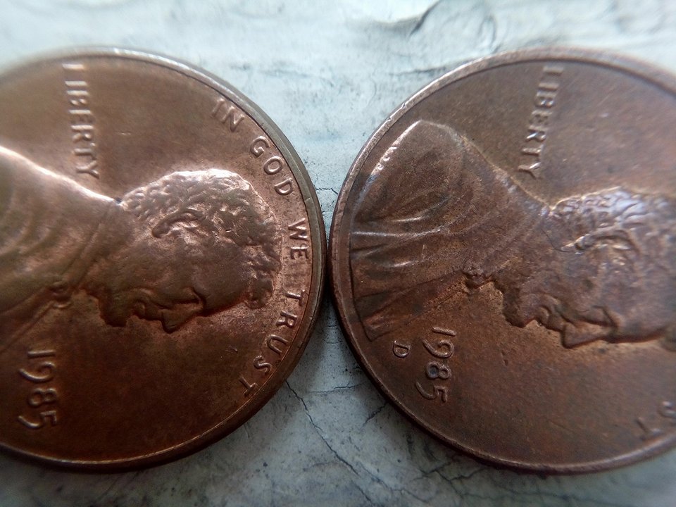 1985-D-Lincoln-Cent-Doubled-Ear-?