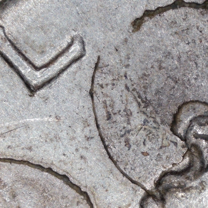 1941-D-Mercury-Dime-Shattered-Die-With-Extensive-Bi-Level-Die-Cracks?