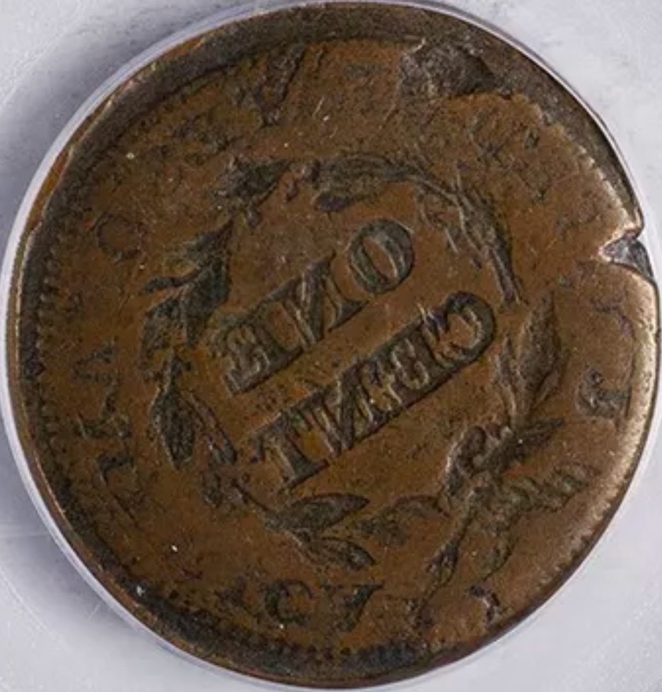 181?-Large-Cent-With-Both-OBV-And-REV-Mirror-Images