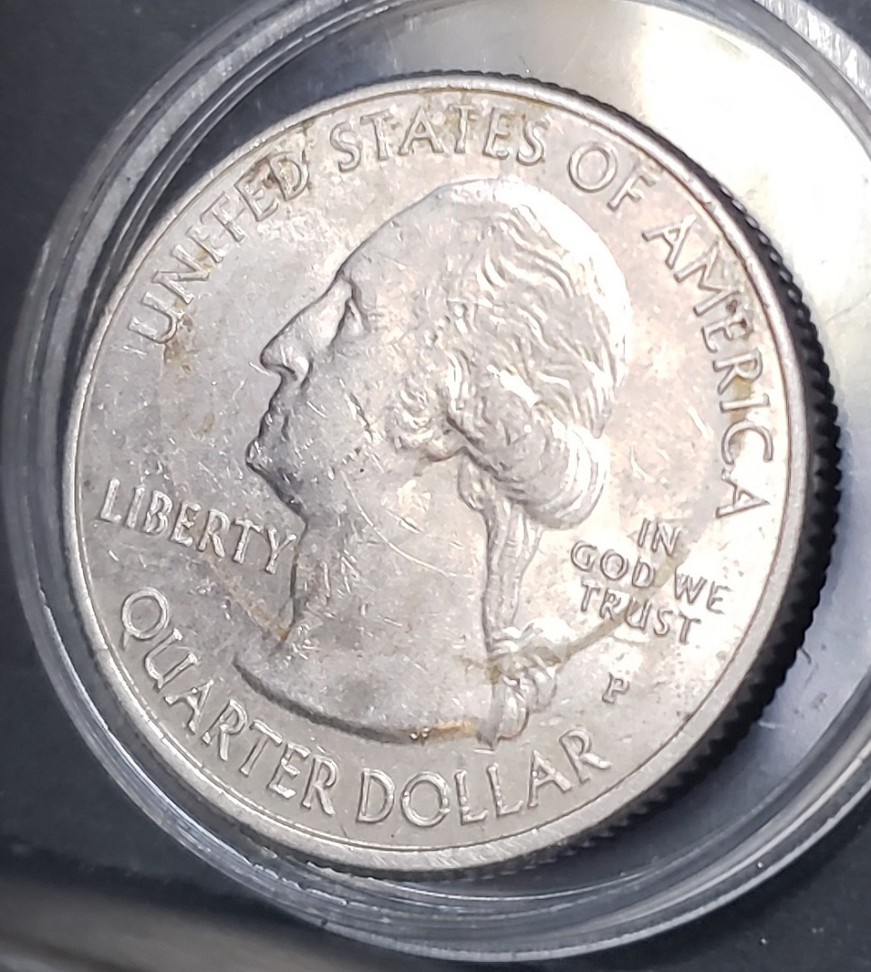 2017-Clark-State-Quarter----Brockage,-Struck-Thru?