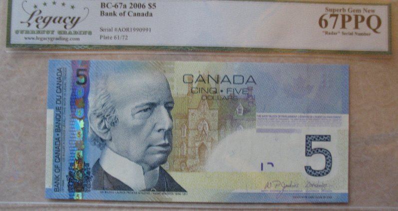 Legacy-Currancy-Graders-/-$5---2006-Radar-Note