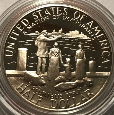 1986-Liberty-Silver-Dollar-And-Half-Dollar-Set...