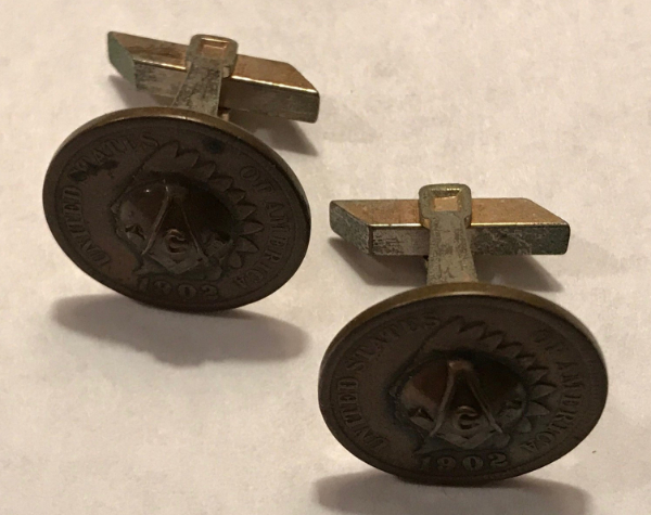 Masonic-Tokens,-Coins-And-Counter-Stamped-Pennies