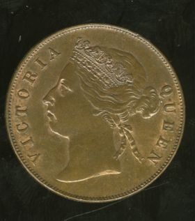 Straits-Settlements-1884-Mule-Cent