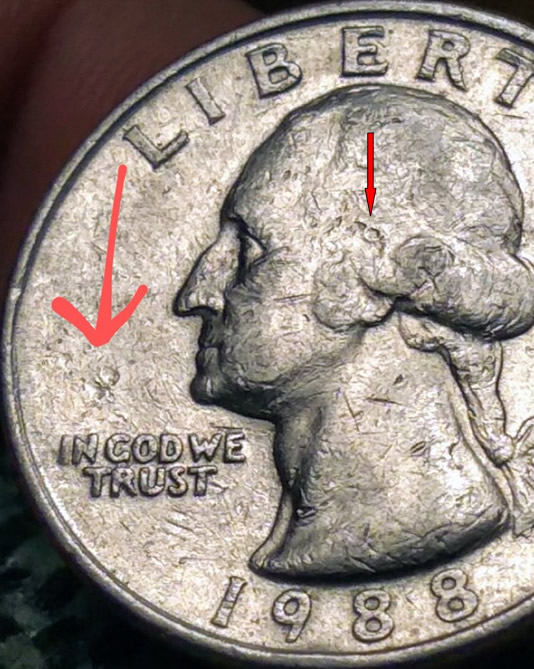1988-P-Quarter-With-Second-P-And-A-5-With-Possible-Struck-Thru-Grease?