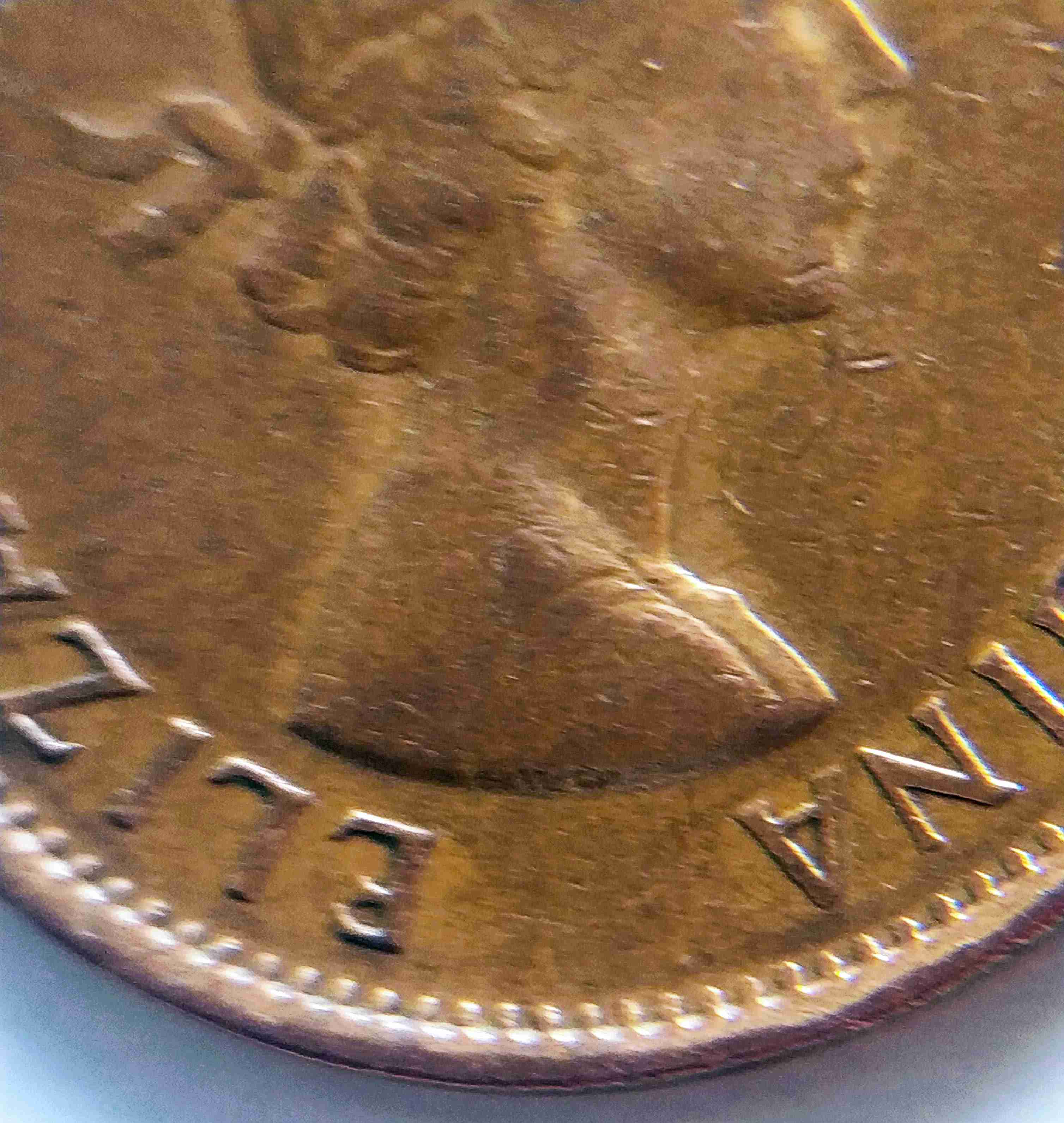 1956-Queen-Elizabeth-II--Cent-Shoulder-Fold-Variety