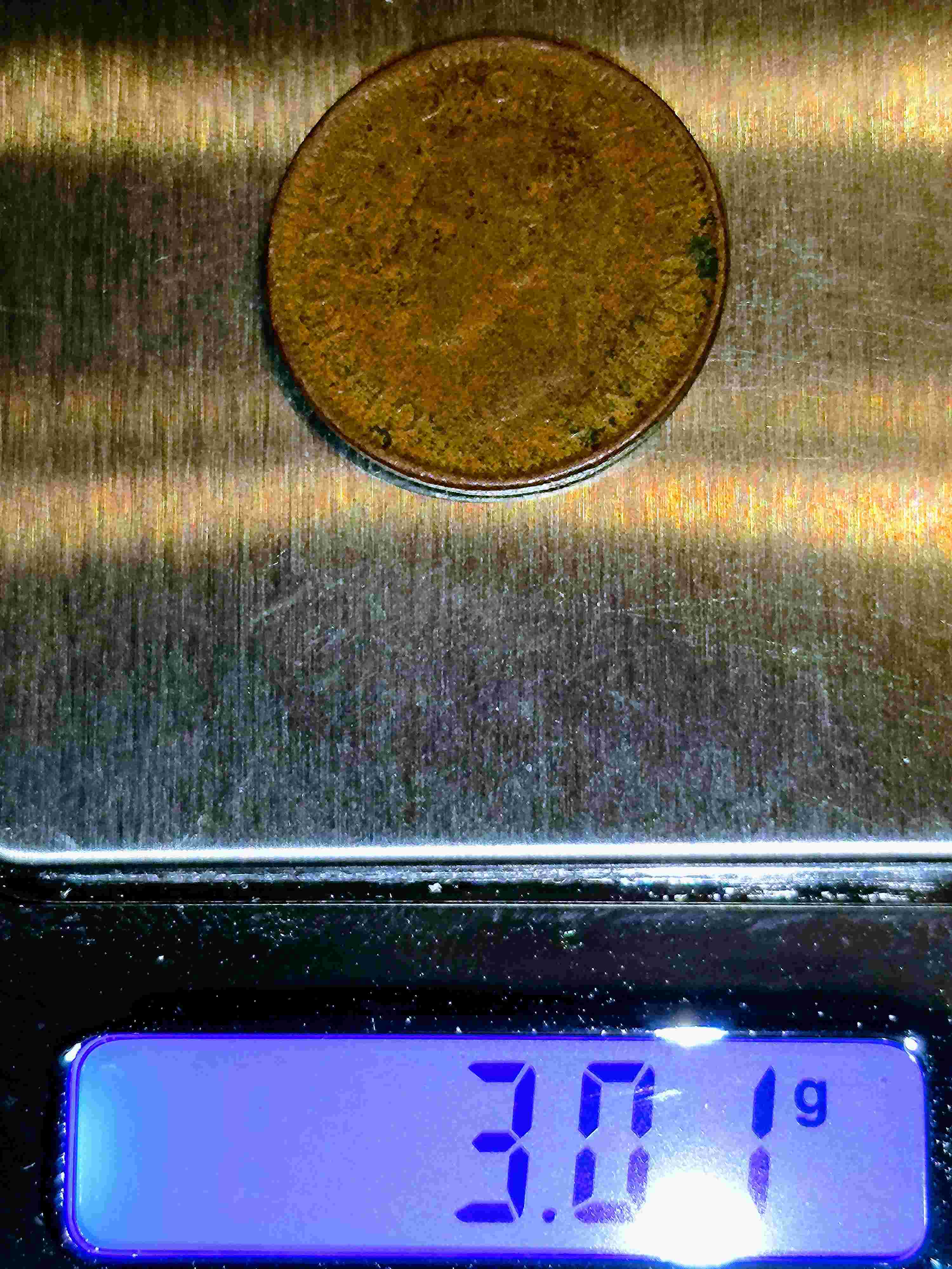 What-Happened-To-That-Weight-Only-3.01g,-1942-Bronze-Rusty-Marks-Penny