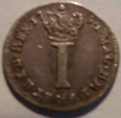 Three-UK-Coins-For-Grading--1754-Penny,-1890-Two-Pence,1746-4-Pence