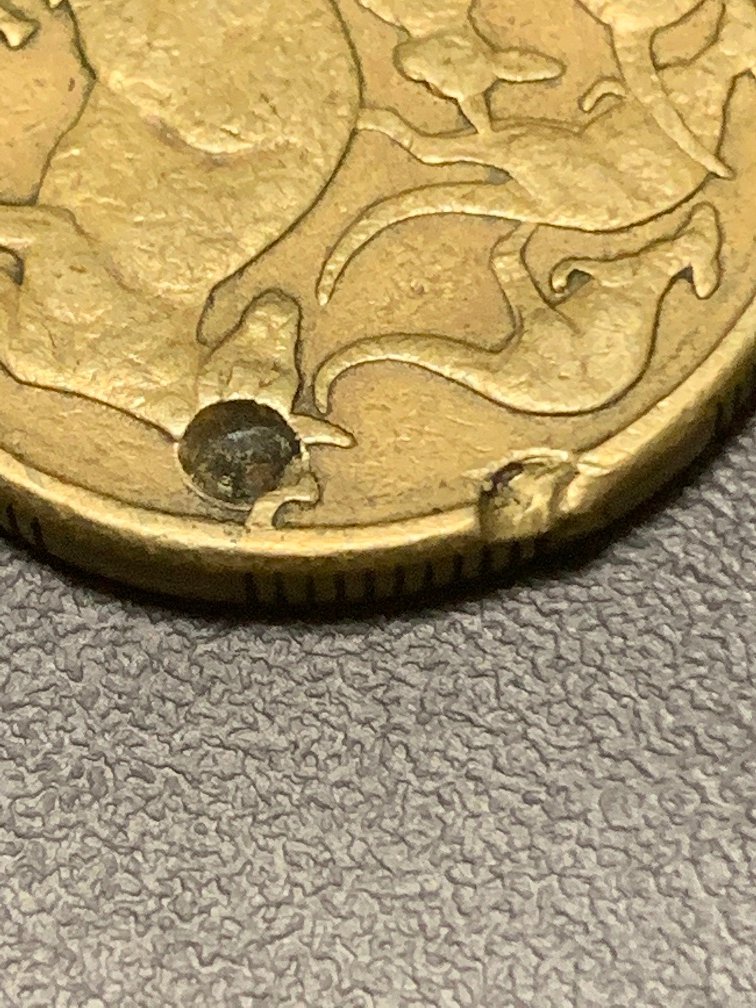 Noodling-.1$-Australian-Coins..-No-Leg-And-Cuds?-And-Strange-Marks-?