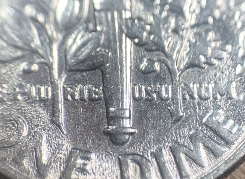 1987-P-Dime-W/Orange-Peel-Texture