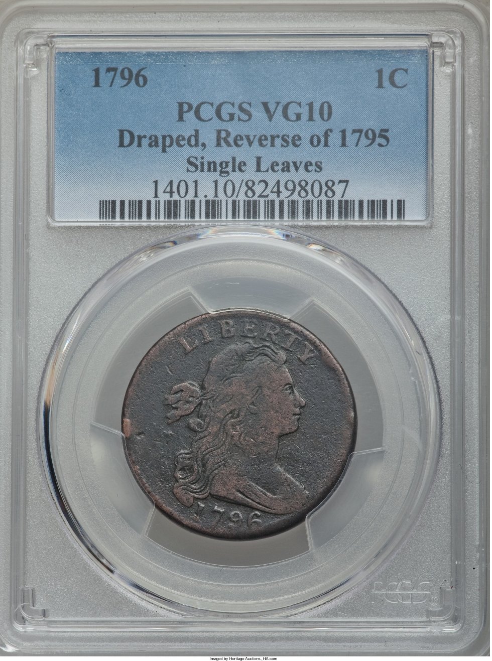 1814-Large-Cent-With-Envelope-Ex.-C.-B.-Wolfe