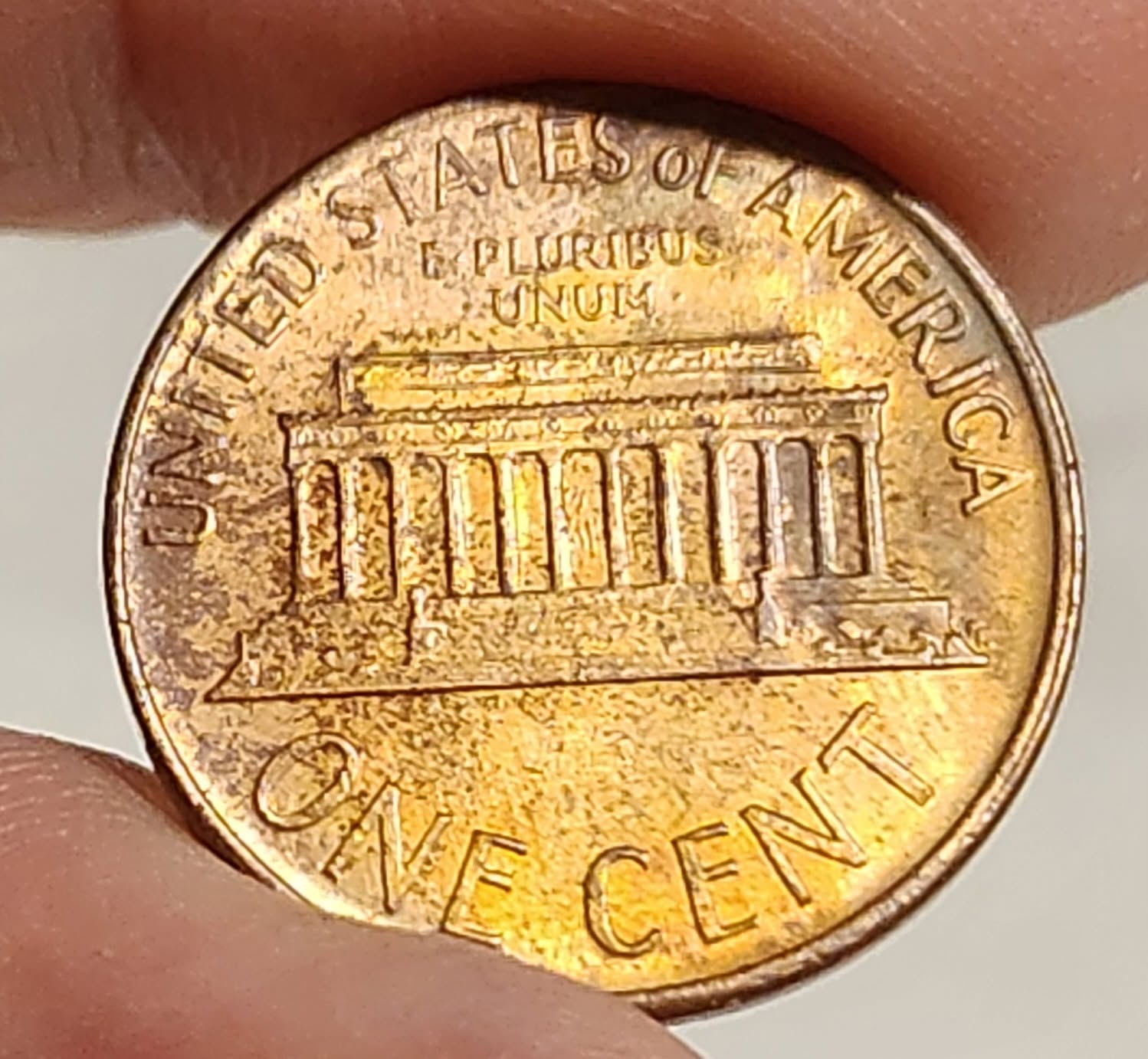 1968-S---Gold-Toning-On-Lincoln-Cent?