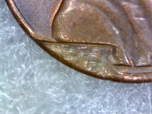 1966-Lincoln-Penny-Post-Damage,-Or-Struck-Through-Issue?