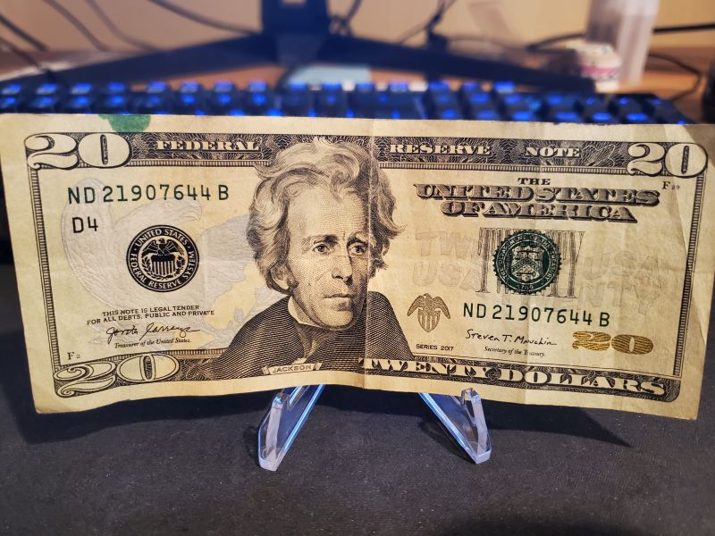 Possible-Ink-Drop-On-A-20-Dollar-Bill?