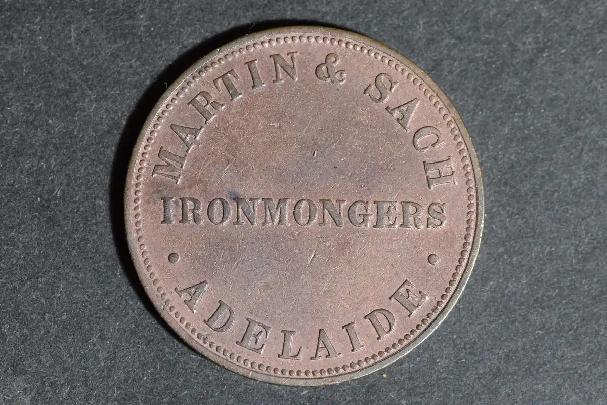 Martin-&-Sach-Adelaide-Ironmongers-R344-Penny-Token---Worth-Grading?