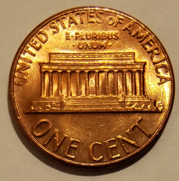 1985-D-Lincoln-Penny----See-Rev.-Columns-DDR-And-DDO?