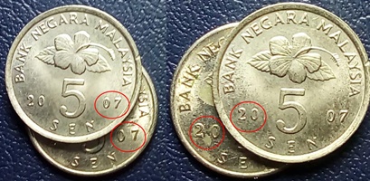 Variety-,-Malaysia-2nd-Siries-Coin