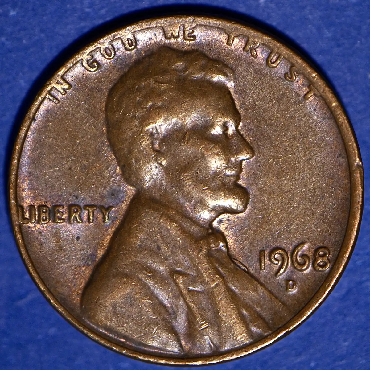 1968-D-Lincoln-Memorial-Cent-,-Extra-1-Digit-Tilted-And-East-Of-Date