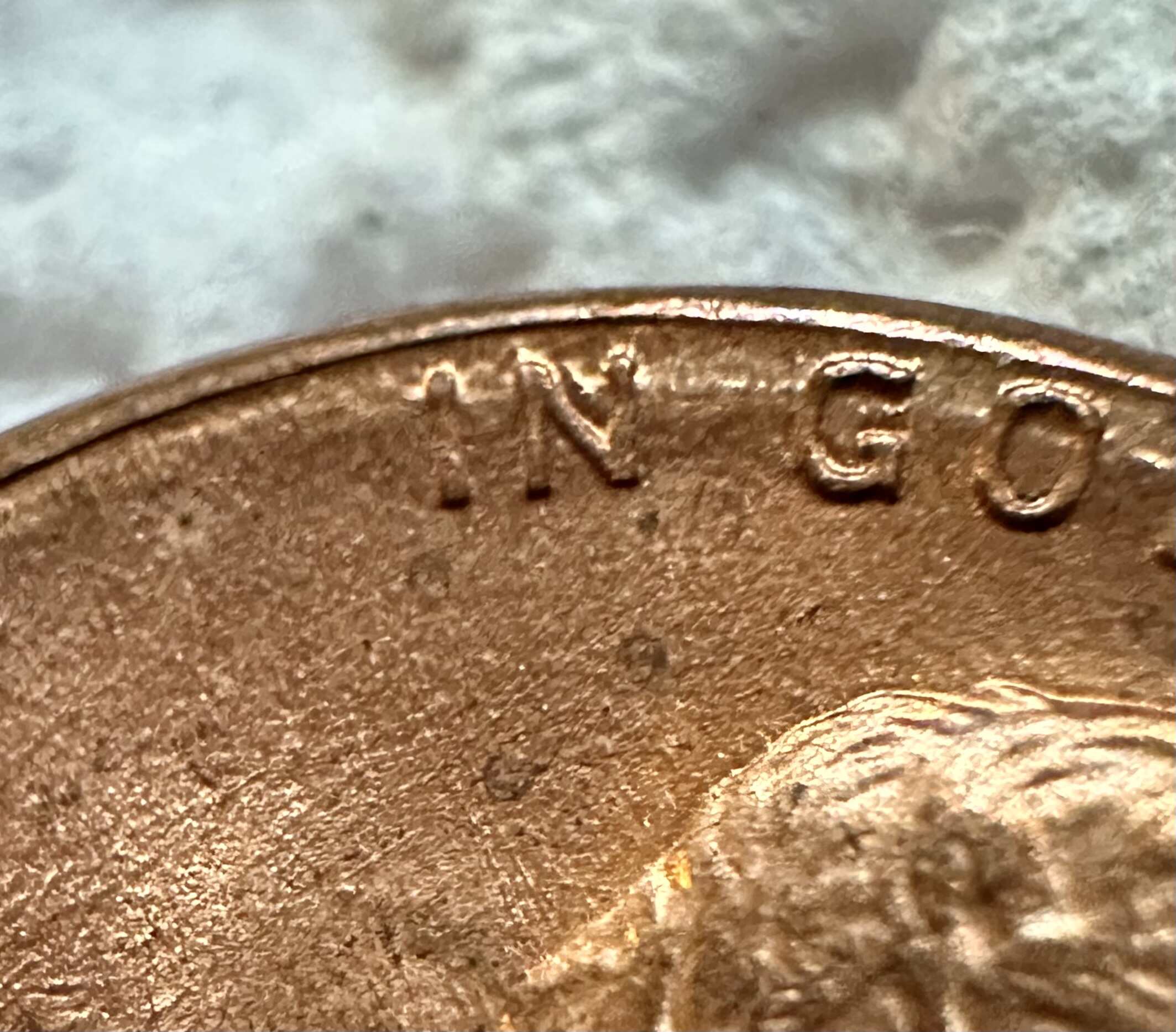 1987-P-Lincoln-Penny-~-Ridge-Ring/S?,-OBV-Die-Chip,-Die-Scratches,-&-REV-Die-Crack