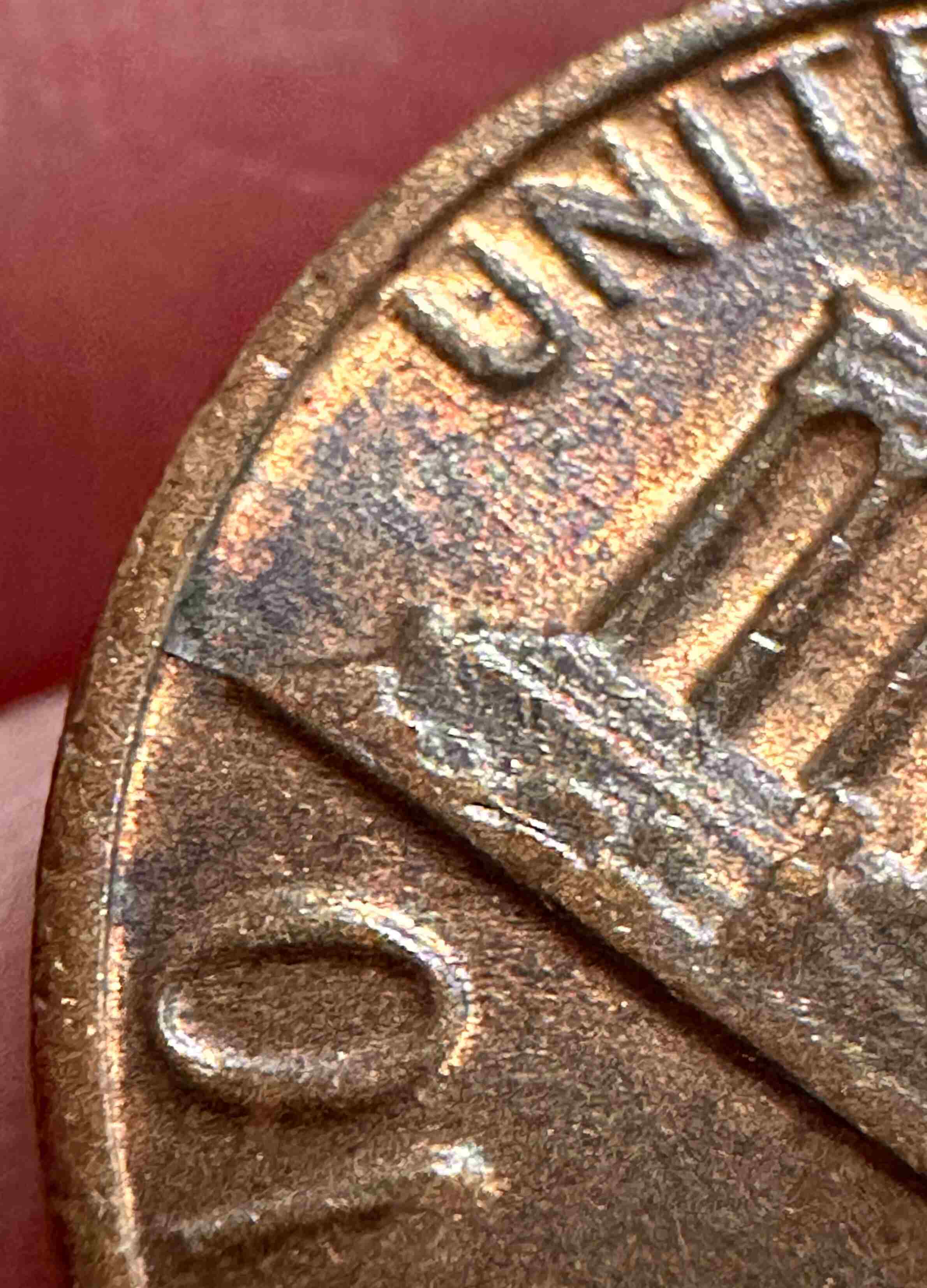 1981-P-Lincoln-Penny-~-Double-REV-Memorial-Die-Cracks