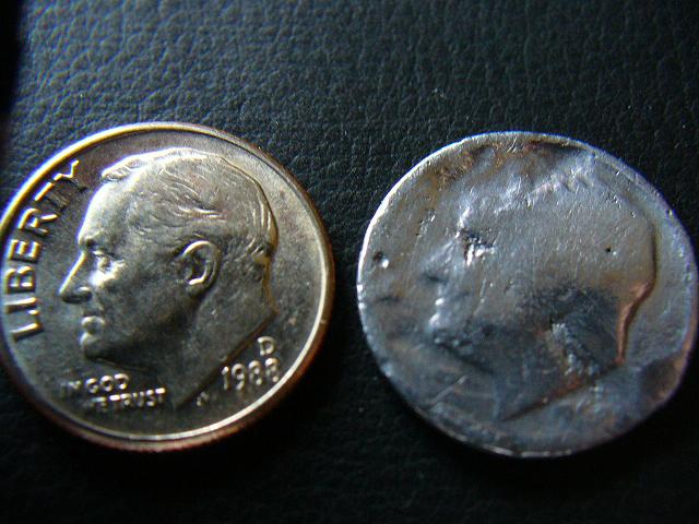 19?-Roosevelt-Dime/Lead-Or-Silver?