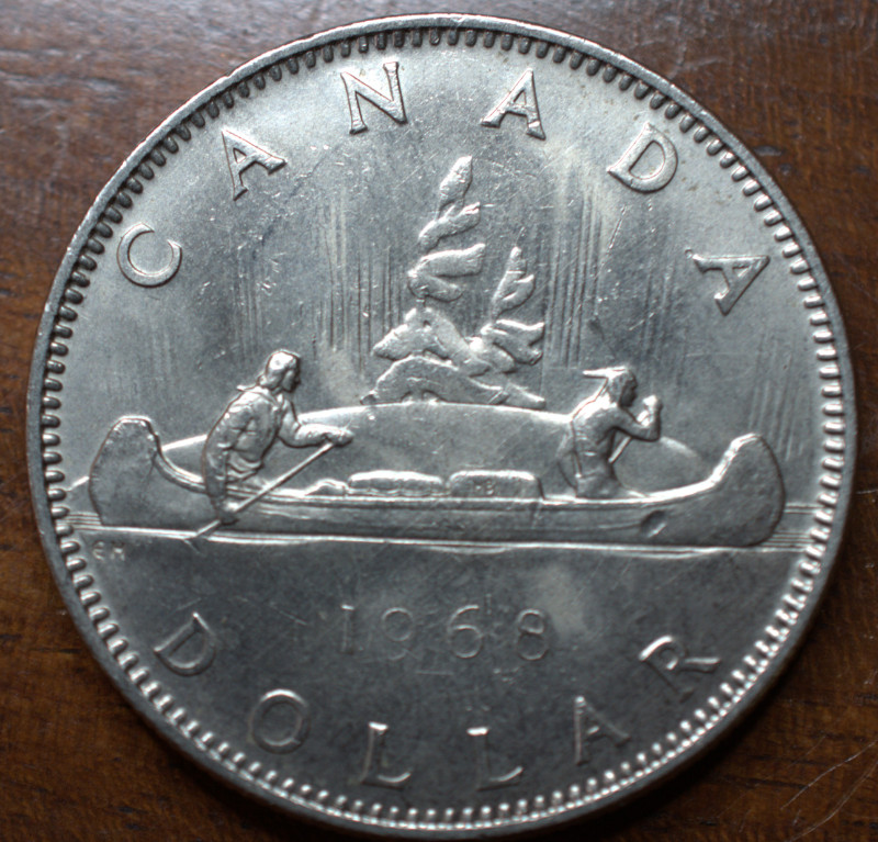 Canadian-1-Dollar-Coin-1968:-Beginnner-Question---Is-This-A-Mint-Error-Coin?
