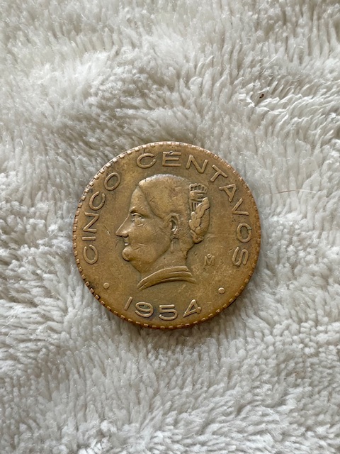 1954-Cinco-Centavo--Brass-Or-Bronze-And-The-Difference?