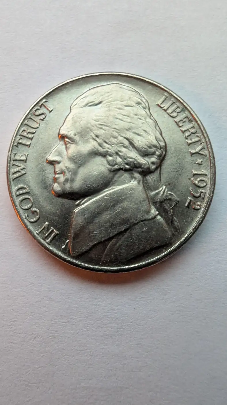 1952-D-Nickel,-Circulated-But-Almost-No-Wear!