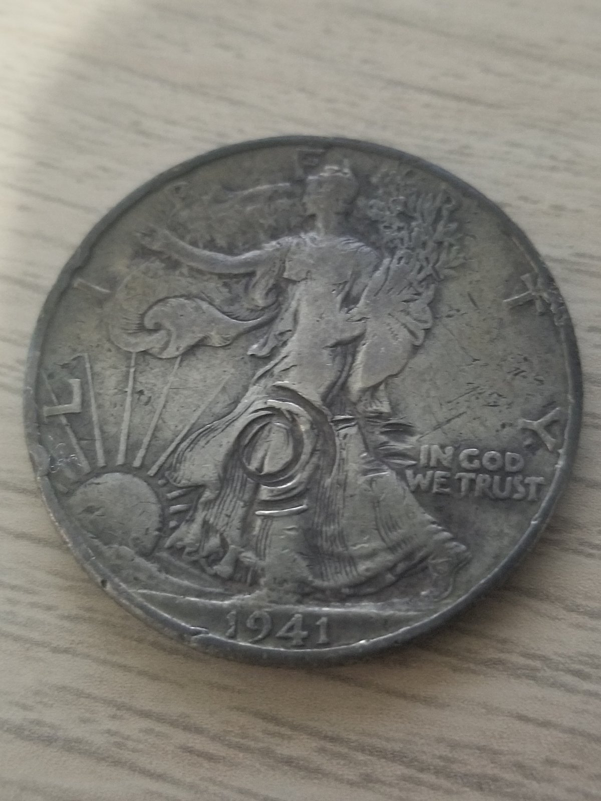 1941-D-Liberty-Half-Dollar;-Post-Mint-Damage-Or-Mint-Damage?