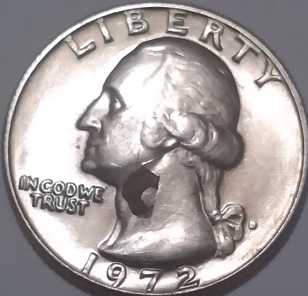 Business-Strike-Washington-Quarter-1972-D-Struck-On-1964-D-Type-A-Dies