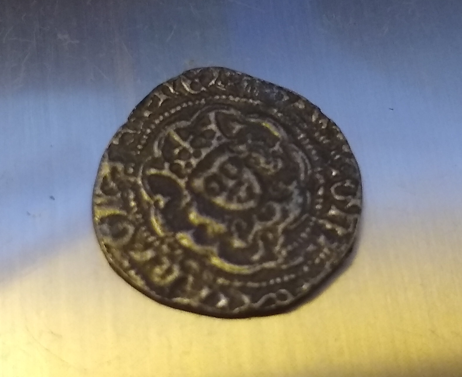 Hammered-Coin,-Possibly-British,-Possibly-Reproduction?