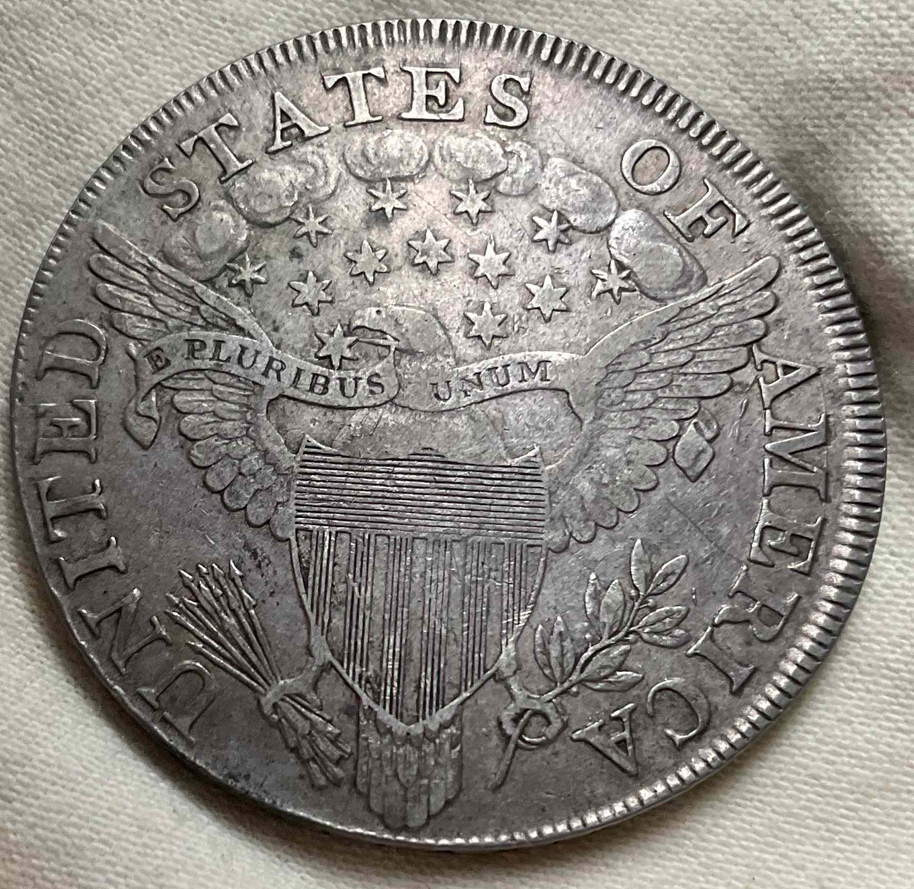 1799-Draped-Bust-Dollar-Normal-Date---7x6-Stars-W/--Berries