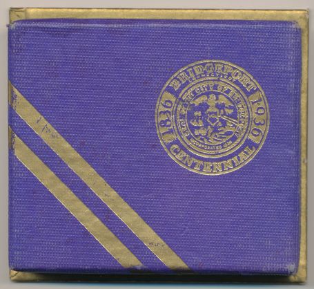 Commems-Collection-Classic:-1936-Bridgeport-Centennial---Official-Emblem-And-Badge