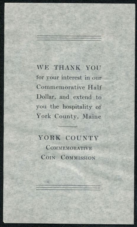 Commems-Collection-Classic:-1936-York-County,-Maine-Tercentenary