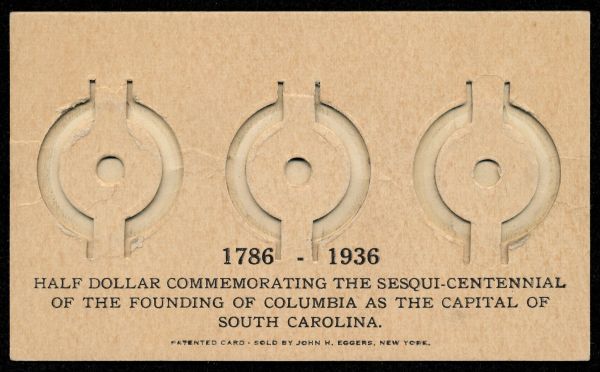 Commems-Collection-Classic:-1936-Columbia,-SC-Ephemera