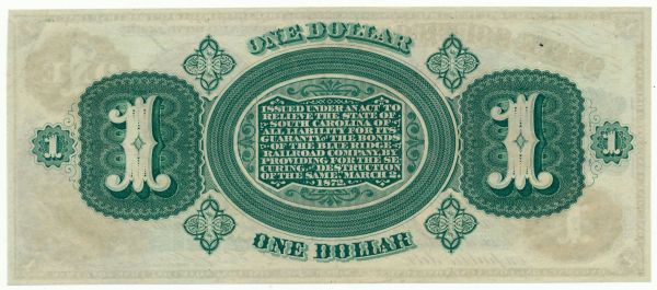 Commems-Collection-Currency:-1872-SC-Revenue-Bond-Script:-$1-To-$5