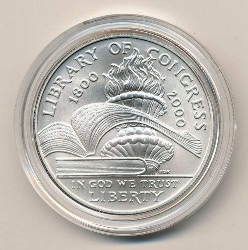 Commems-Collection-Modern:-2000-Library-Of-Congress-Coins