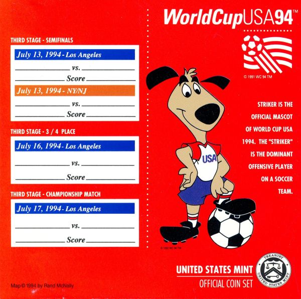 Commems-Collection-Modern:-1994-World-Cup-Coins---Part-II