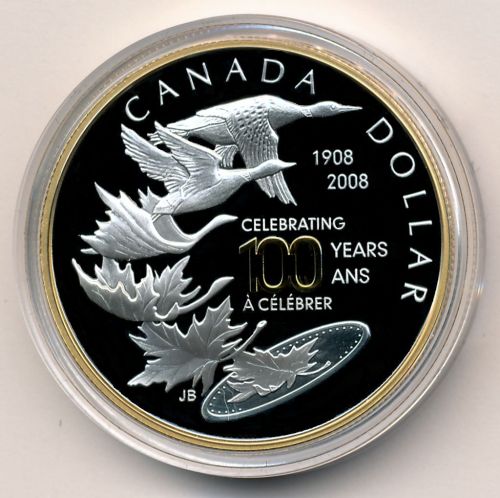 Commems-Collection-Canadian:-2024-Royal-Canadian-Air-Force---Annual-Silver-Dollar-/-Regular-Edition